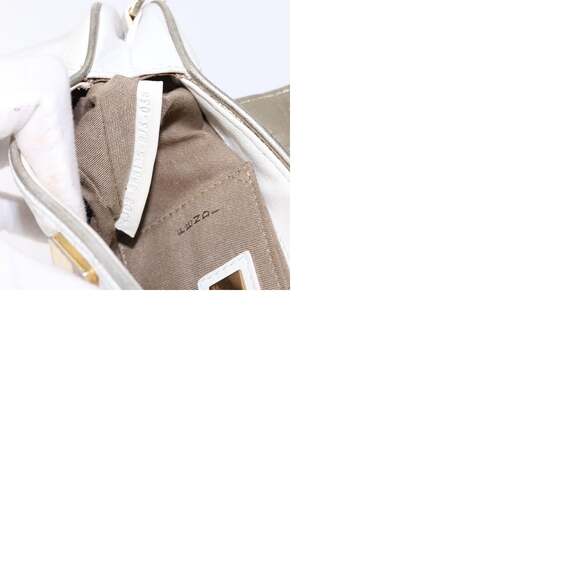 FENDI Zucca Canvas Hand Bag White Gold - Picture 13 of 13